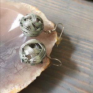 Silver-toned Lightweight Ball Earrings